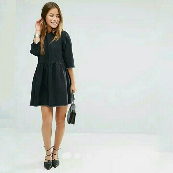 denim smock dress uk